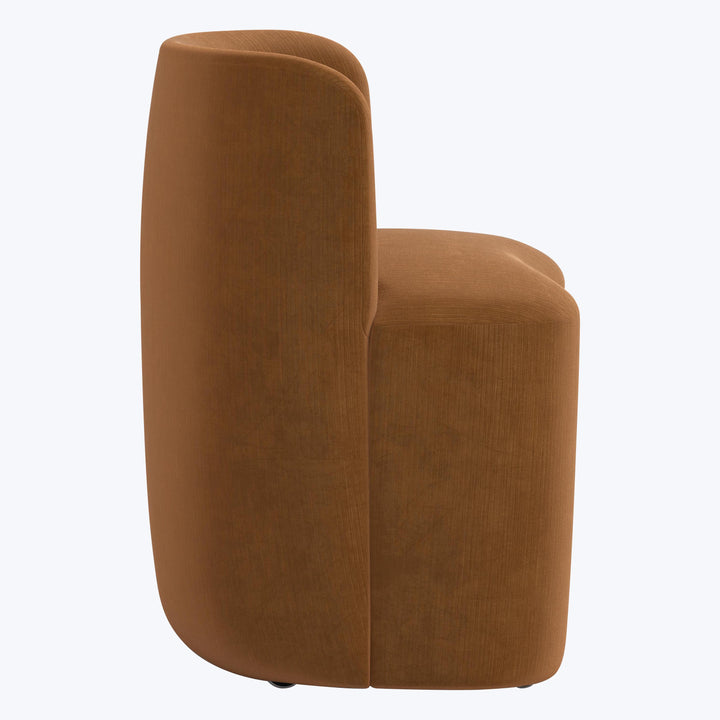 Montague Dining Chair Performance Velvet Copper