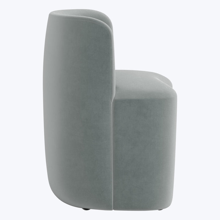 Montague Dining Chair Performance Velvet Lichen