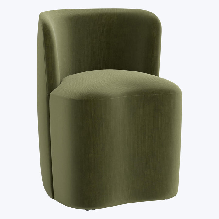 Montague Dining Chair Performance Velvet Moss