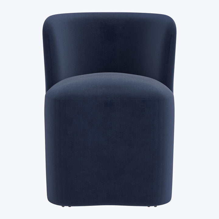 Montague Dining Chair Performance Velvet Ocean
