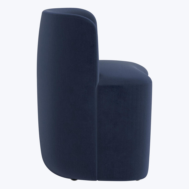 Montague Dining Chair Performance Velvet Ocean