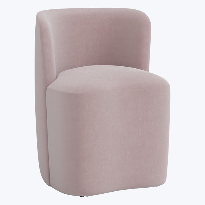 Montague Dining Chair Performance Velvet Plum Frost