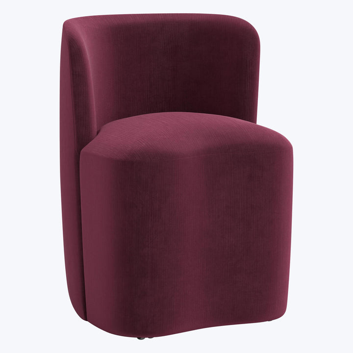 Montague Dining Chair Performance Velvet Raisin