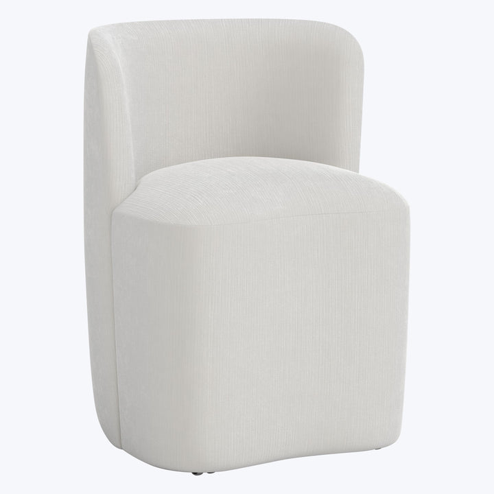 Montague Dining Chair Performance Velvet Snow