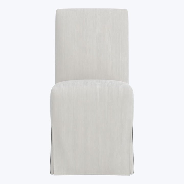 Rye Slipcover Dining Chair Performance Velvet Snow