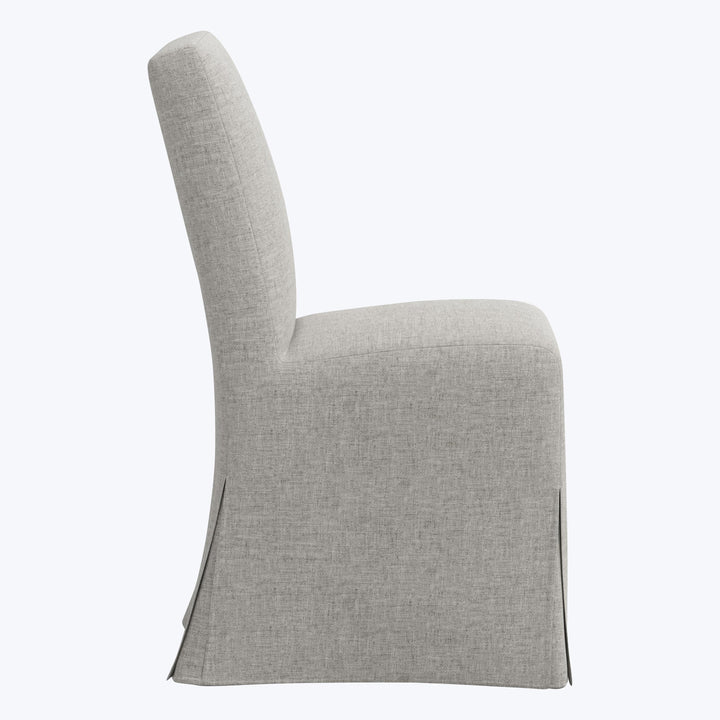 Rye Slipcover Dining Chair Zuma Linen Feather