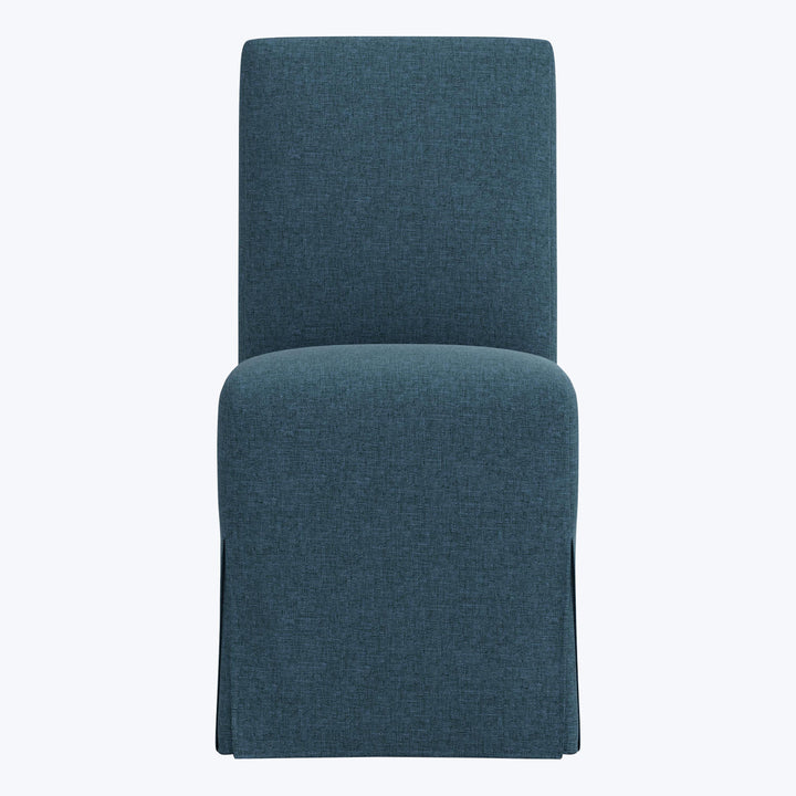Rye Slipcover Dining Chair Zuma Linen Navy