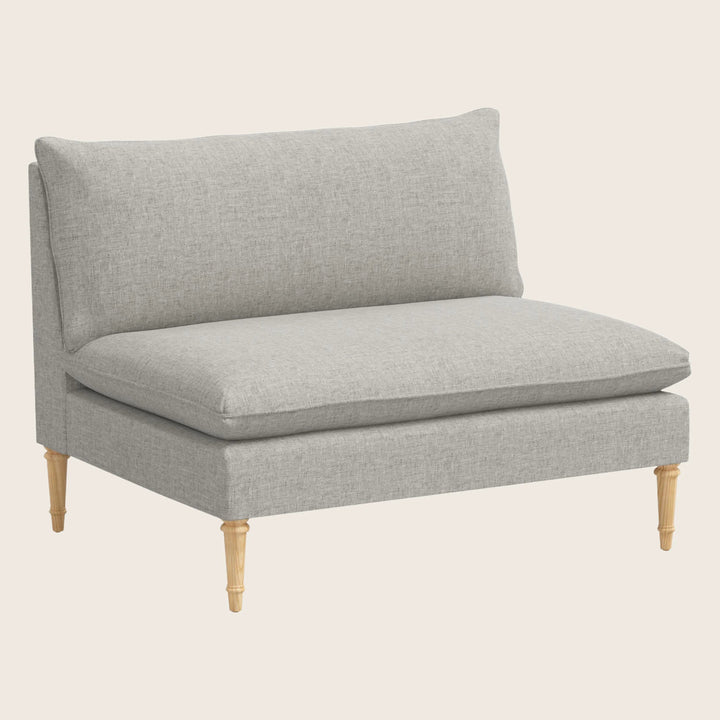 Laurel Settee Zuma Linen Feather