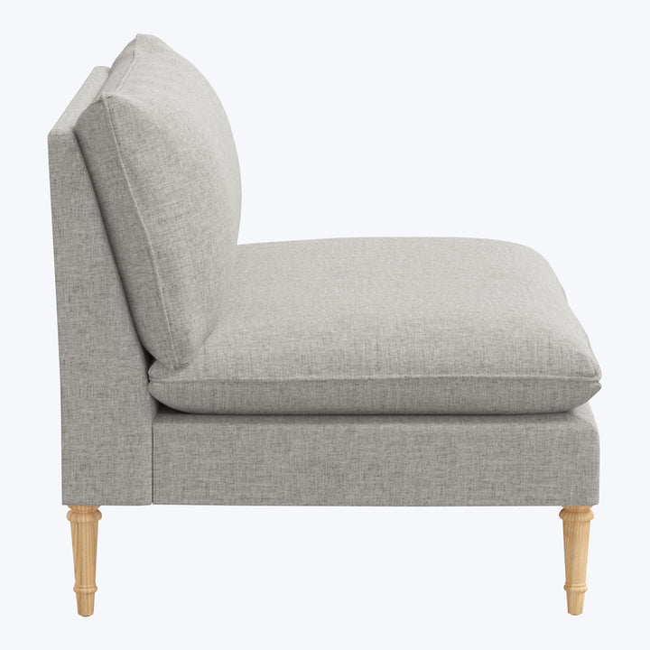 Laurel Settee Zuma Linen Feather