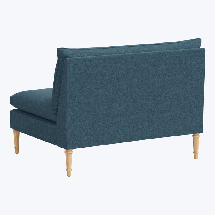 Laurel Settee Zuma Linen Navy