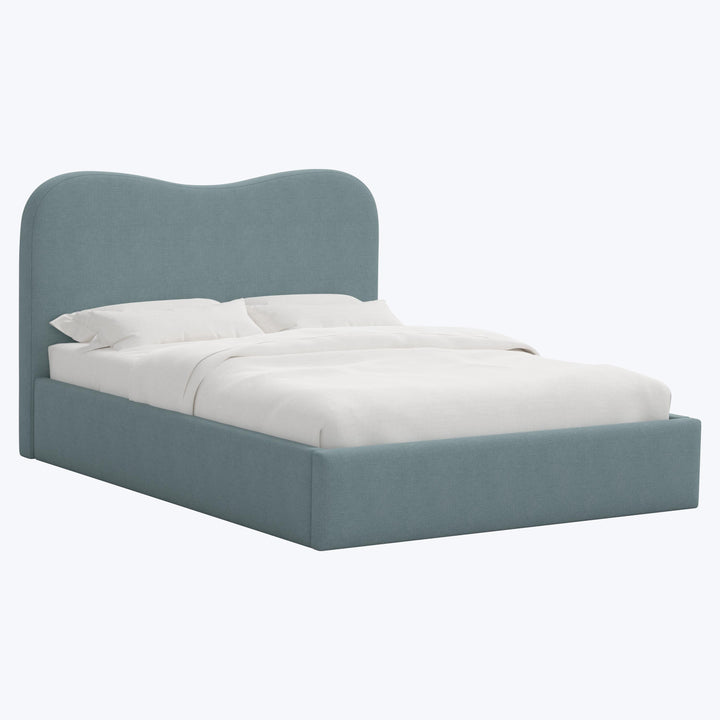 Hayes Platform Bed Twin / Linen Seaglass