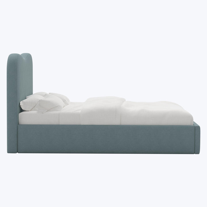 Hayes Platform Bed California King / Linen Seaglass