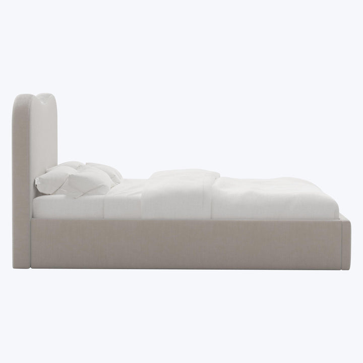 Hayes Platform Bed California King / Performance Velvet Mineral