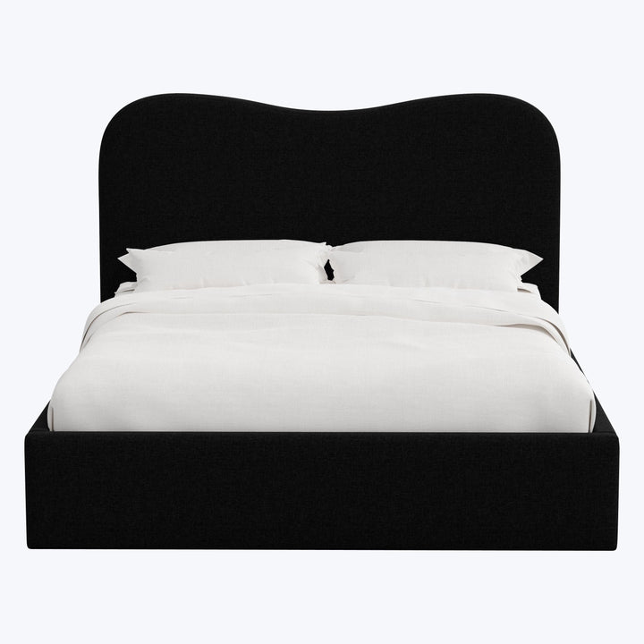 Hayes Platform Bed King / Zuma Linen Black