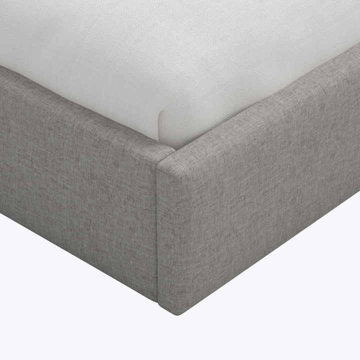 Hayes Platform Bed King / Zuma Linen Feather