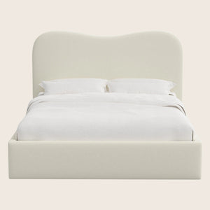 Hayes Platform Bed King / Zuma Linen White - hover