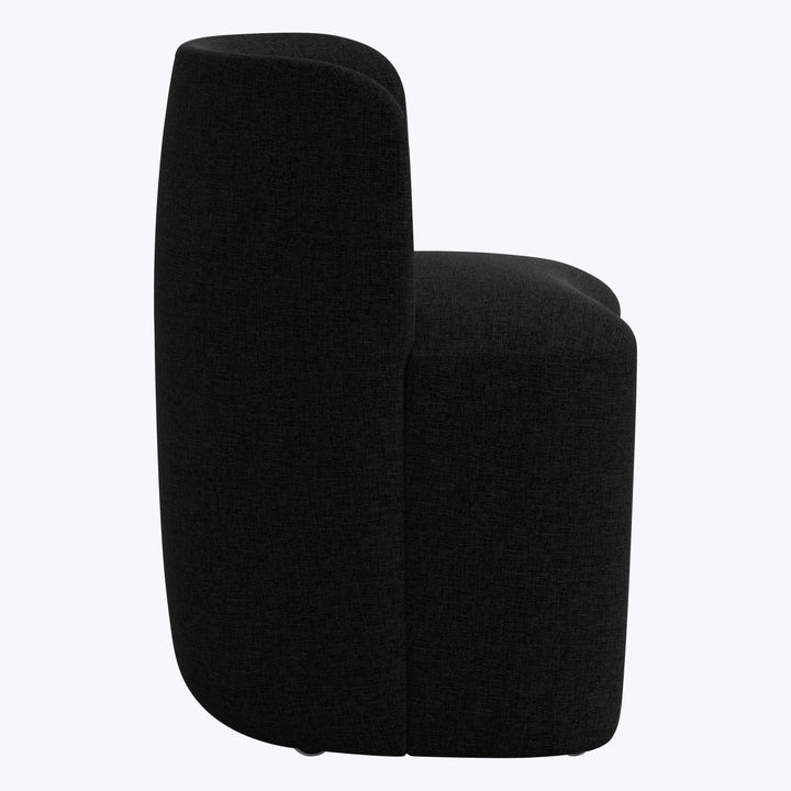 Montague Dining Chair Zuma Linen Black