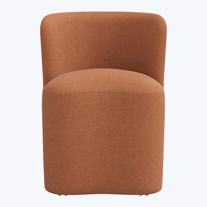 Montague Dining Chair Zuma Linen Terracotta