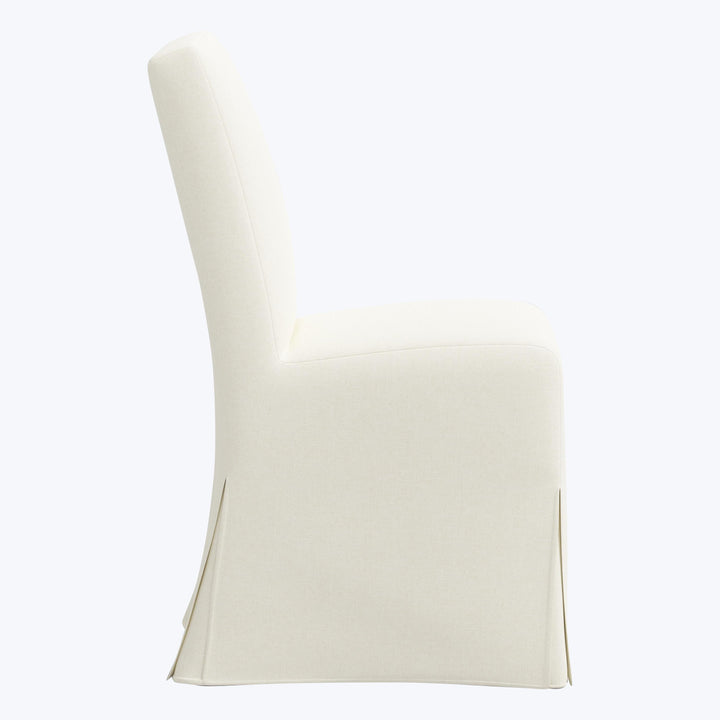 Rye Slipcover Dining Chair Zuma Linen White