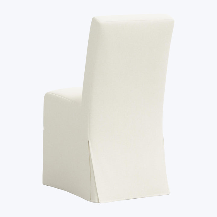 Rye Slipcover Dining Chair Zuma Linen White