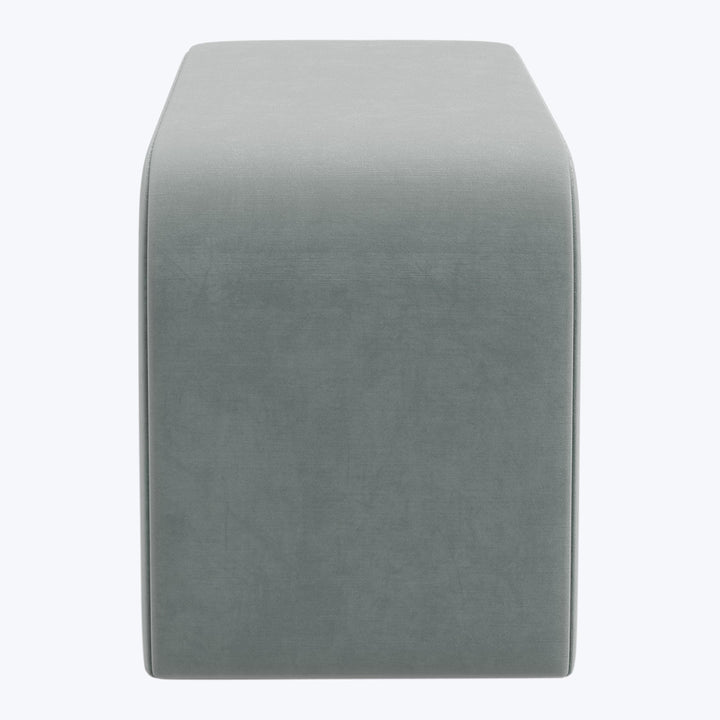 Nora Upholstered Bench Performance Velvet Lichen