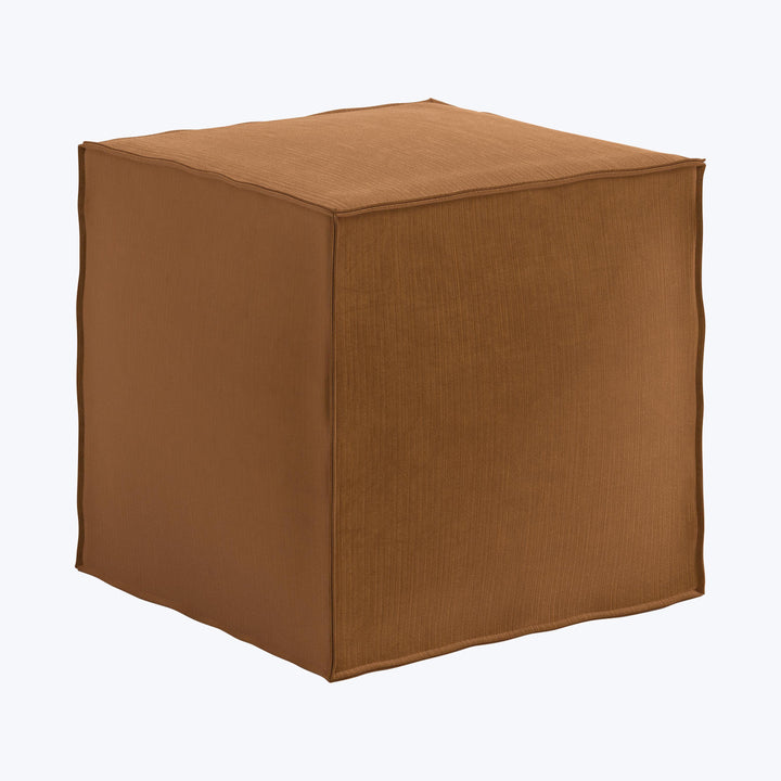 Langston Ottoman Performance Velvet Copper