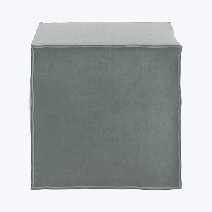 Langston Ottoman Performance Velvet Lichen