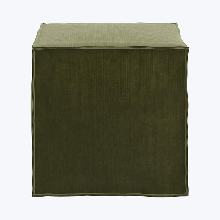 Langston Ottoman Performance Velvet Moss