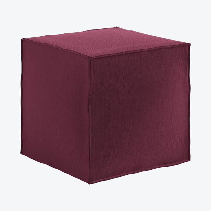 Langston Ottoman Performance Velvet Raisin