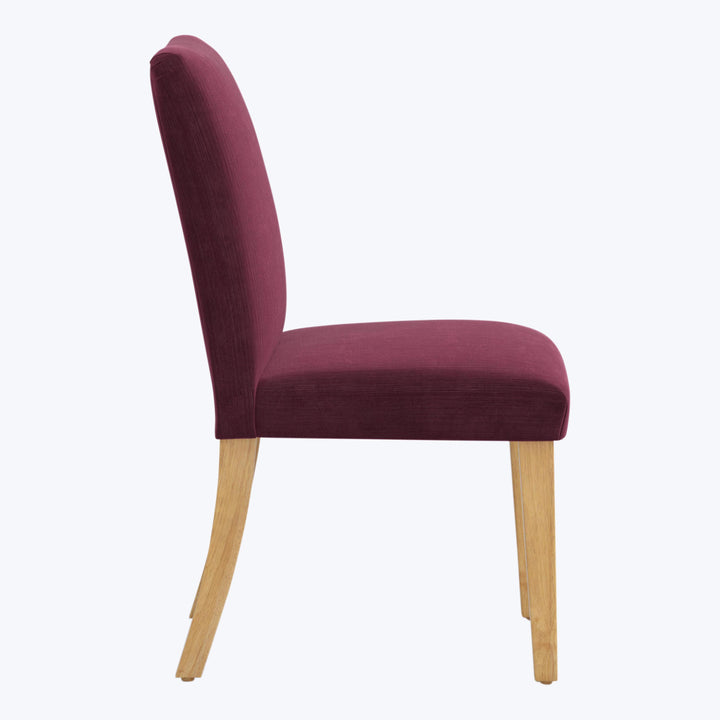 Kristy Dining Chair Performance Velvet Raisin