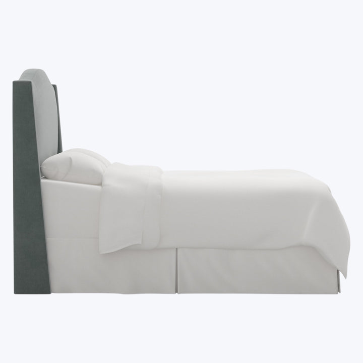 Ellis Headboard Twin / Performance Velvet Lichen