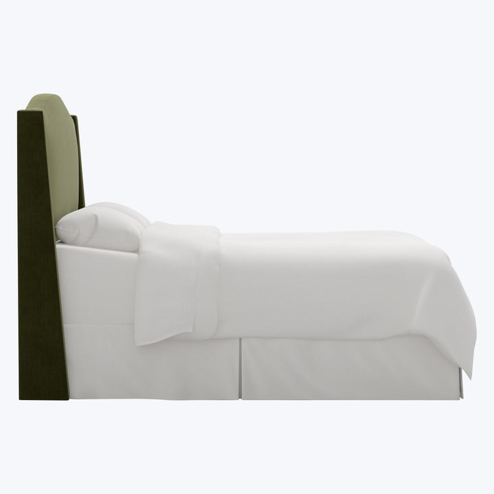 Ellis Headboard Twin / Performance Velvet Moss