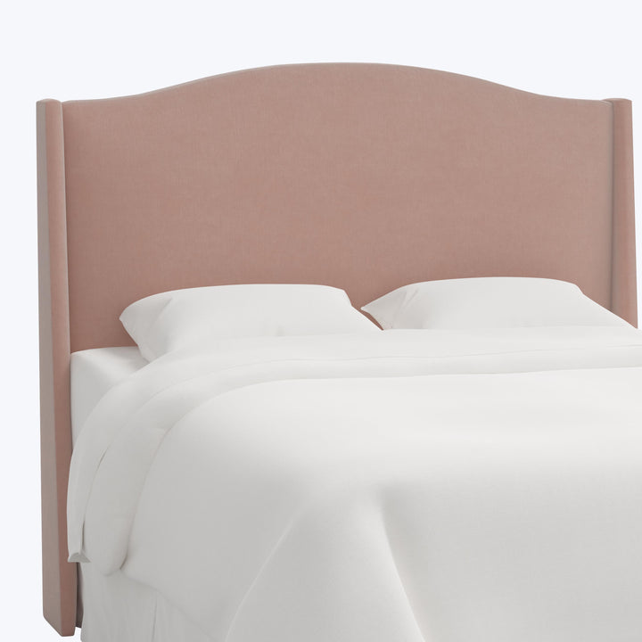 Ellis Headboard Twin / Performance Velvet Pink Champagne