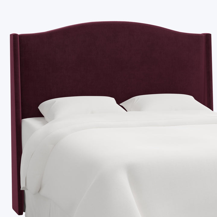 Ellis Headboard Twin / Performance Velvet Raisin