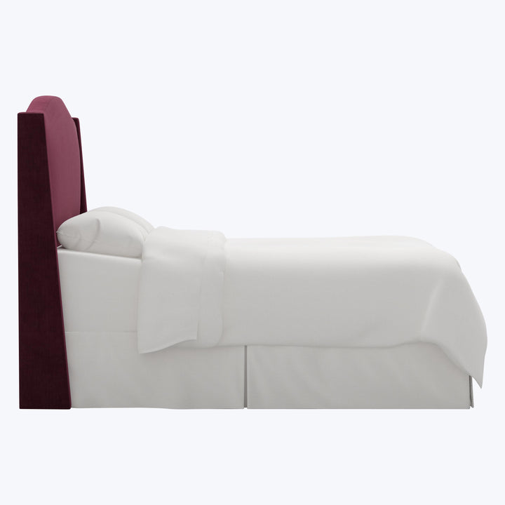 Ellis Headboard Twin / Performance Velvet Raisin