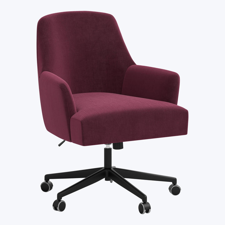 Annie's Office Chair Performance Velvet Raisin