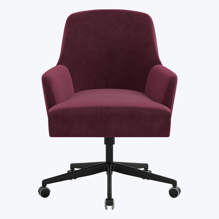 Annie's Office Chair Performance Velvet Raisin