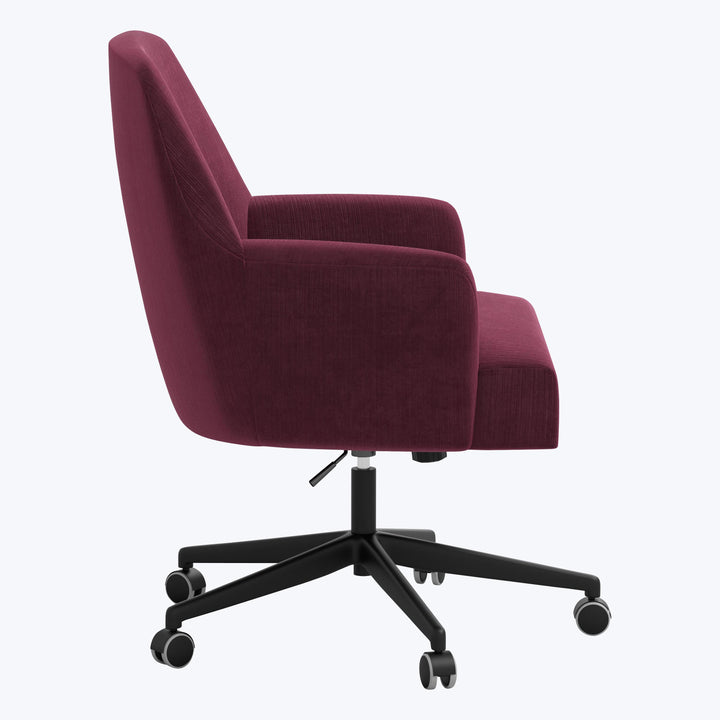 Annie's Office Chair Performance Velvet Raisin