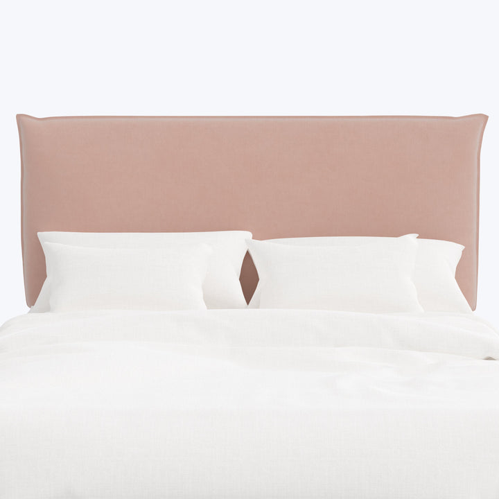 Willow Headboard Twin / Performance Velvet Pink Champagne