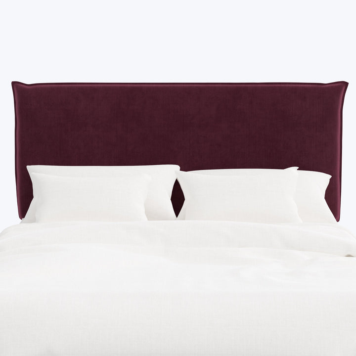 Willow Headboard Twin / Performance Velvet Raisin