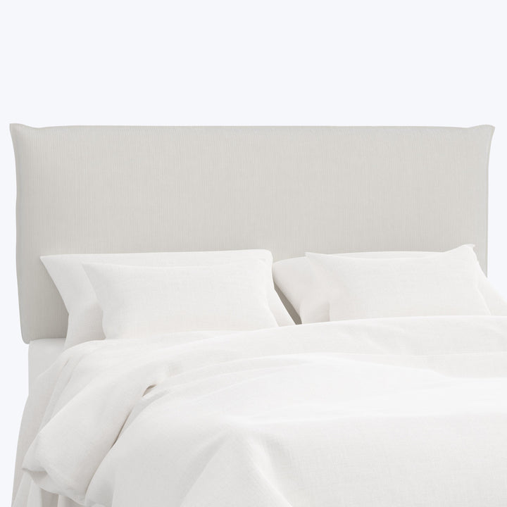 Willow Headboard Twin / Performance Velvet Snow
