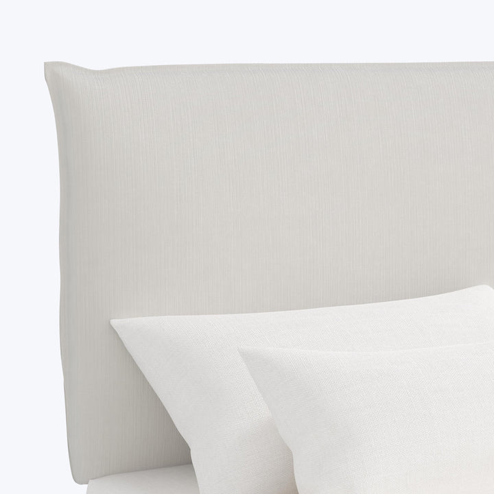 Willow Headboard Twin / Performance Velvet Snow