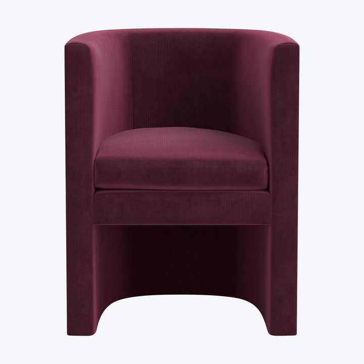 Sloane Dining Chair Performance Velvet Raisin