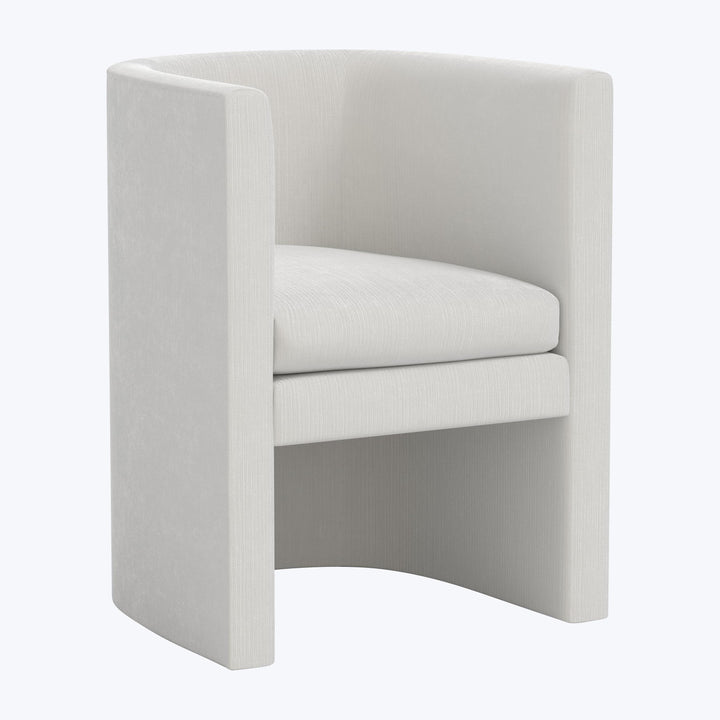 Sloane Dining Chair Performance Velvet Snow