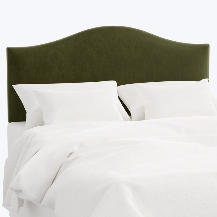 Wednesday Headboard Twin / Performance Velvet Moss