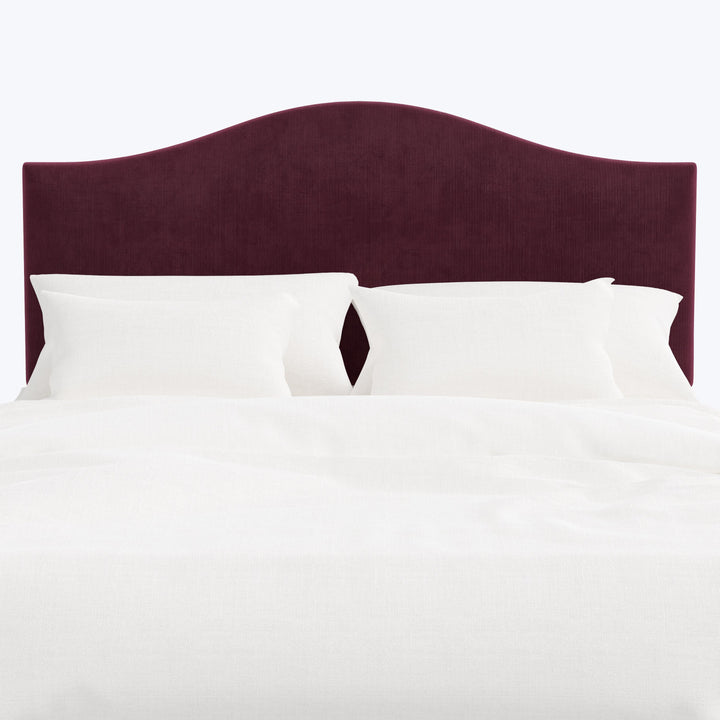 Wednesday Headboard Twin / Performance Velvet Raisin