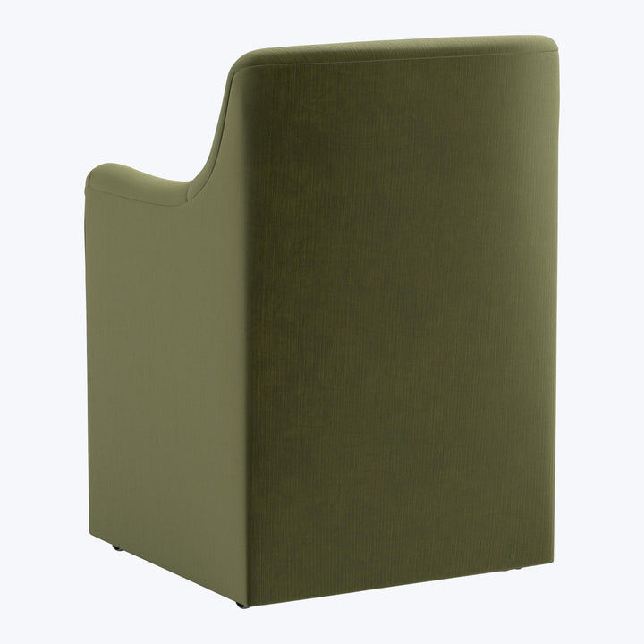 Priya Dining Chair Performance Velvet Moss