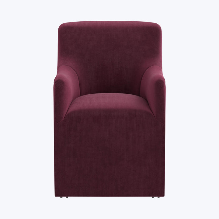 Priya Dining Chair Performance Velvet Raisin