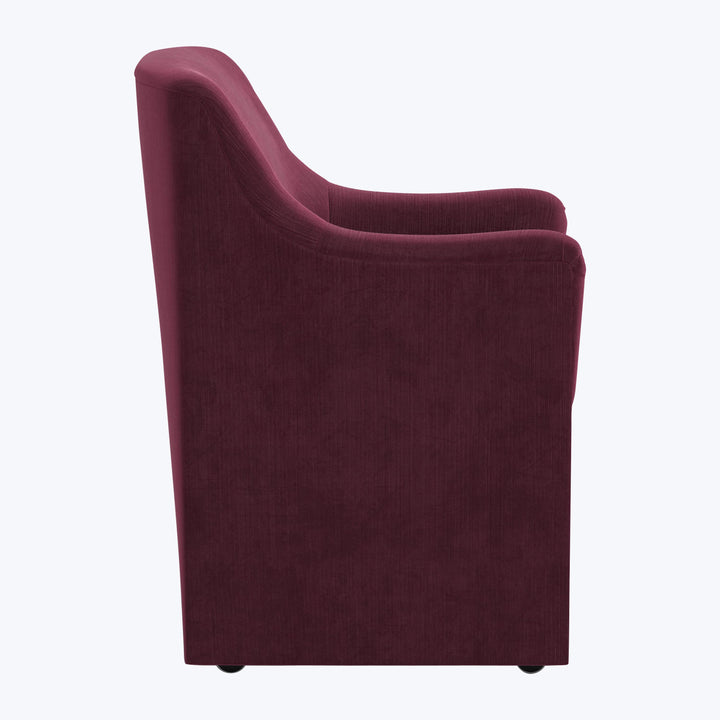 Priya Dining Chair Performance Velvet Raisin