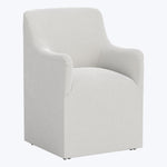 Priya Dining Chair Performance Velvet Snow